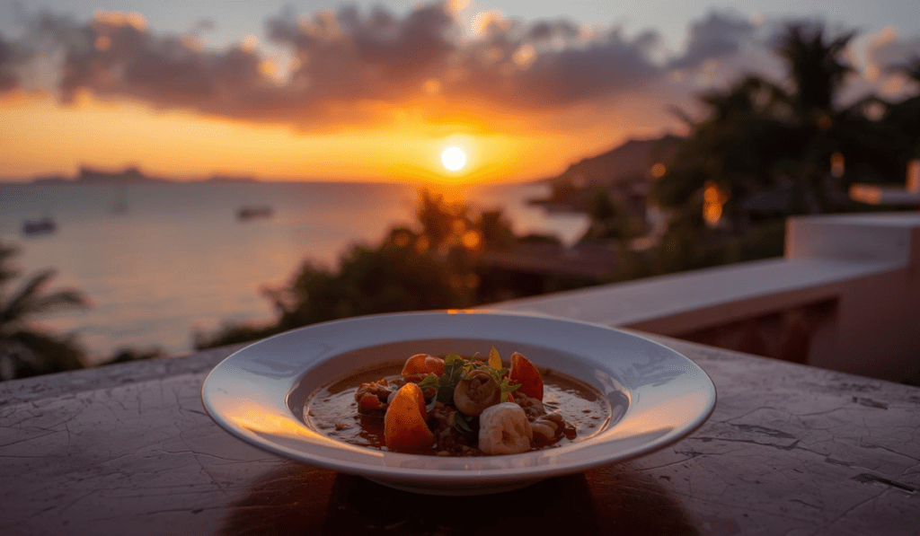 seafood restaurant in El Tunco Beach 1