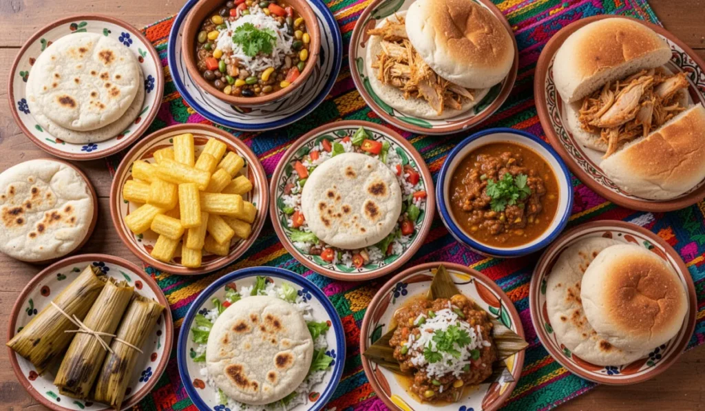 Comida típica salvadoreña para turistas