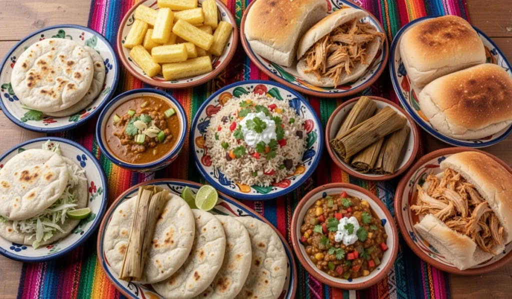 Comida típica salvadoreña para turistas